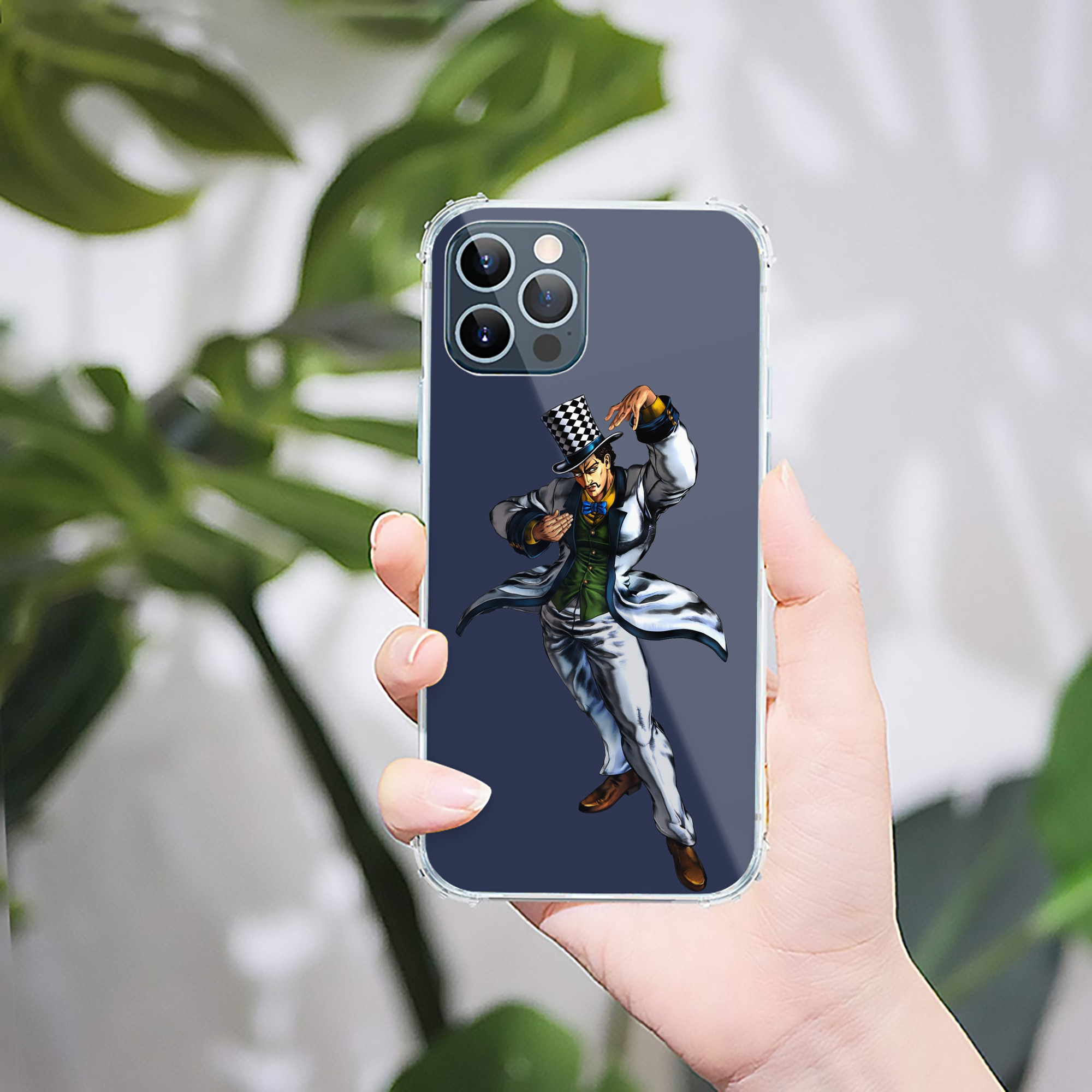 （画像用） ジョジョの奇妙な冒険 ウィル?アントニオ?ツェペリ JoJo's Bizarre Adventure Will Anthonio Zeppeli 【iPhone 12シリーズ対応】透明スマホケース（クリアソフトケース）